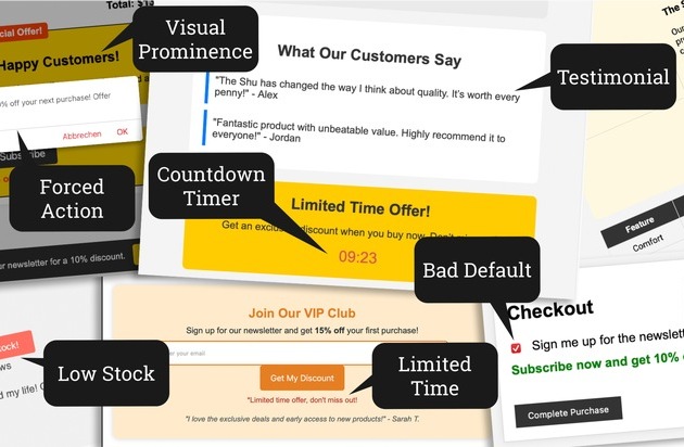 Studie zeigt: KI erzeugt manipulative Webseiten-Designmuster