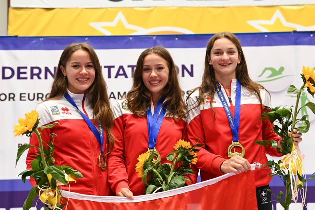 Erfolg für Pentathlon Suisse: Zwei Goldmedaillen bei den U22 Europameisterschaften in Drzonkow (Polen)