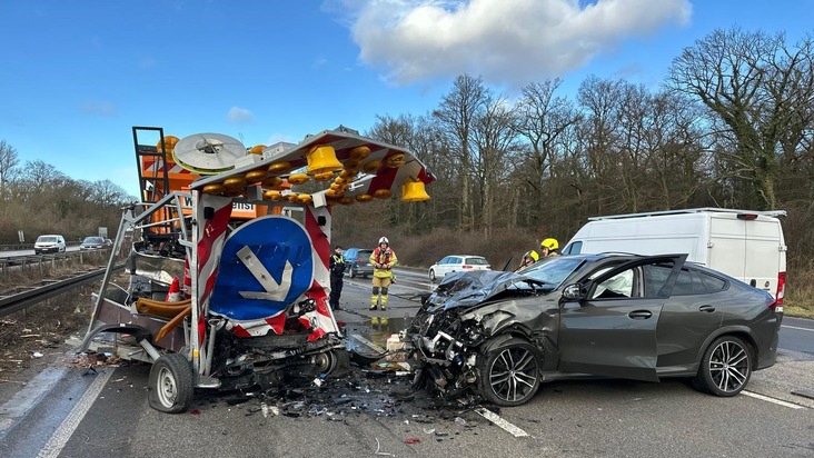 FW Ratingen: Verkehrsunfall auf der BAB 3