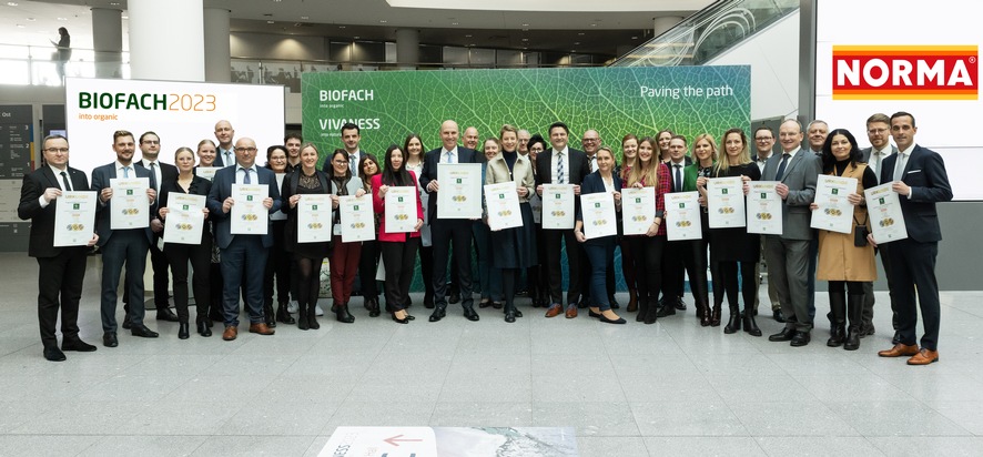 NORMA: NORMA setzt Erfolgsserie fort: Auch 2023 ist der Discounter bester deutscher Bio-Händler und erhält auf der BIOFACH 249 DLG-Auszeichnungen / Zum 14. Mal in Folge Deutscher Meister im Bereich Bio