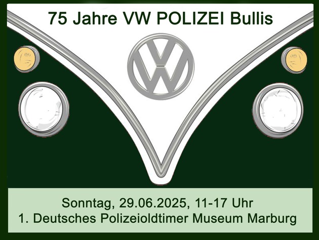 POL-MR: Jubiläums-Treffen von Polizei-Bullis im Polizeioldtimer Museum