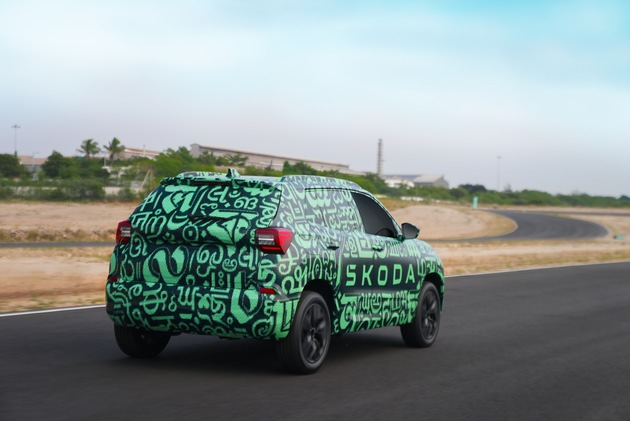 Der neue Kylaq: Mit speziellem Camouflage-Design startet Škoda Auto in Indien eine neue Ära