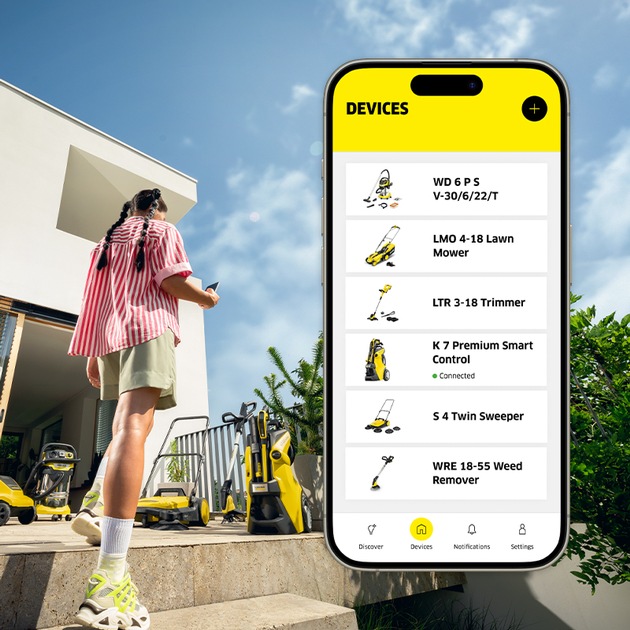 Pressemitteilung: Kärcher Home & Garden App – der smarte Reinigungsexperte