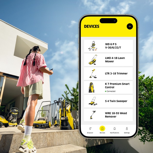 Pressemitteilung: Kärcher Home &amp; Garden App – der smarte Reinigungsexperte