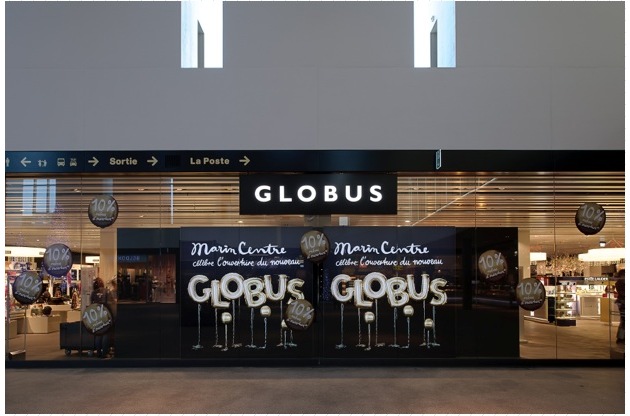 Globus Neueröffnung:
Neuer Globus im Centre Marin, Neuenburg eröffnet!