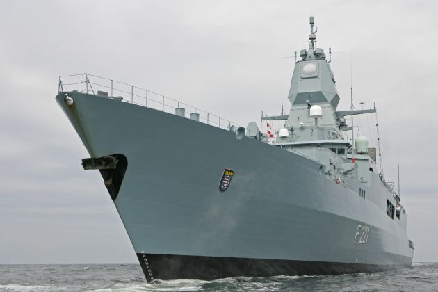 Deutsche Marine: Pressetermin/ Pressemeldung - Fregatte &quot;Hessen&quot; nach erstem Einsatz zurück in Wilhelmshaven