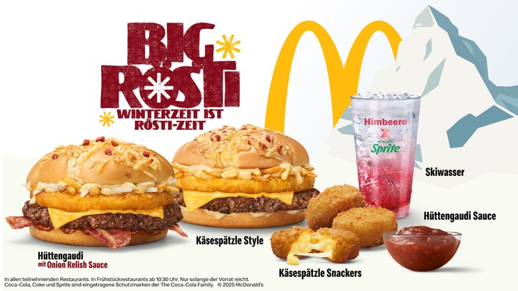 Winterzeit ist Rösti-Zeit: Der Big Rösti ist zurück bei McDonald's Deutschland!
