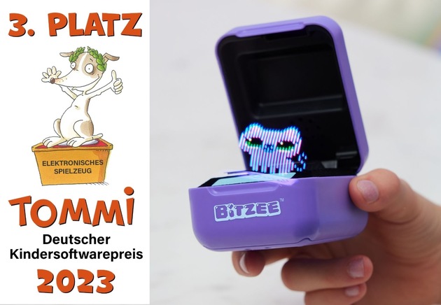 Pressemeldung Spin Master| Platz 3 für Bitzee beim TOMMI Kindersoftwarepreis 2023