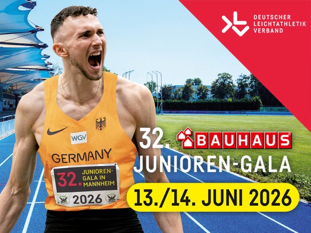 32. BAUHAUS Junioren-Gala am 13./14. Juni in Mannheim