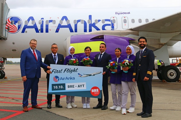 Flughafen Bremen: Air Anka zum ersten Mal am Bremen Airport gelandet