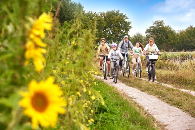 Am 3. Juni 2025 ist Weltfahrradfahrtag: Radtouren zwischen Salzwiese und Deich an der Nordsee ab Büsum