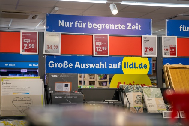 Maximale Orientierung mit den Non Food-Themenwelten: Lidl ordnet den Non Food-Bereich deutschlandweit neu