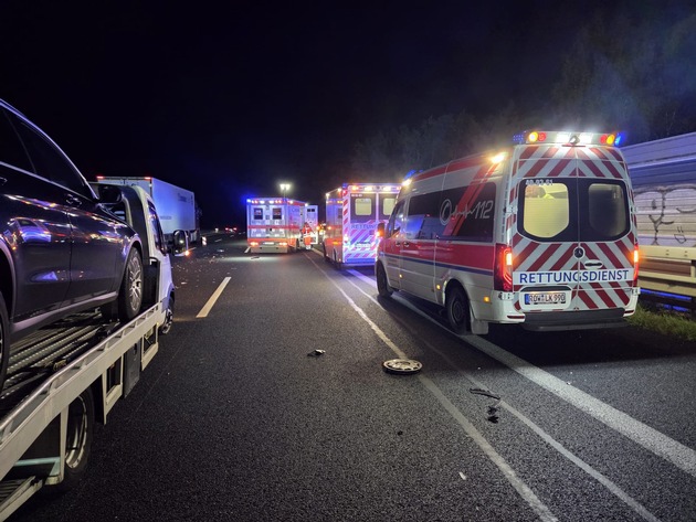FW-ROW: Verkehrsunfall auf der BAB1 Richtung Bremen