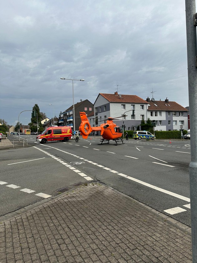 FW-MH: Rettungseinsatz nach Unfall in Mülheim an der Ruhr