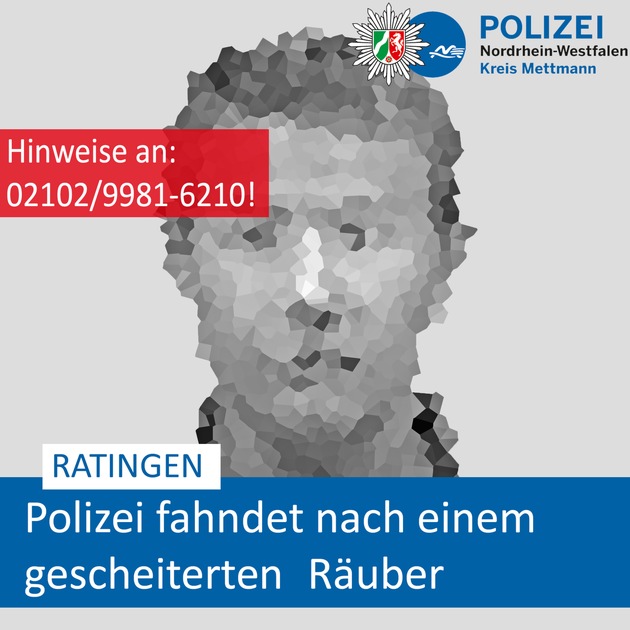 POL-ME: Täterfahndung nach versuchtem Raub - Ratingen - 2003091