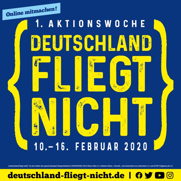 Frankfurter Flughafen wird am 11.11.2019 zur Bühne der &quot;Deutschland-fliegt-nicht&quot; Kampagne