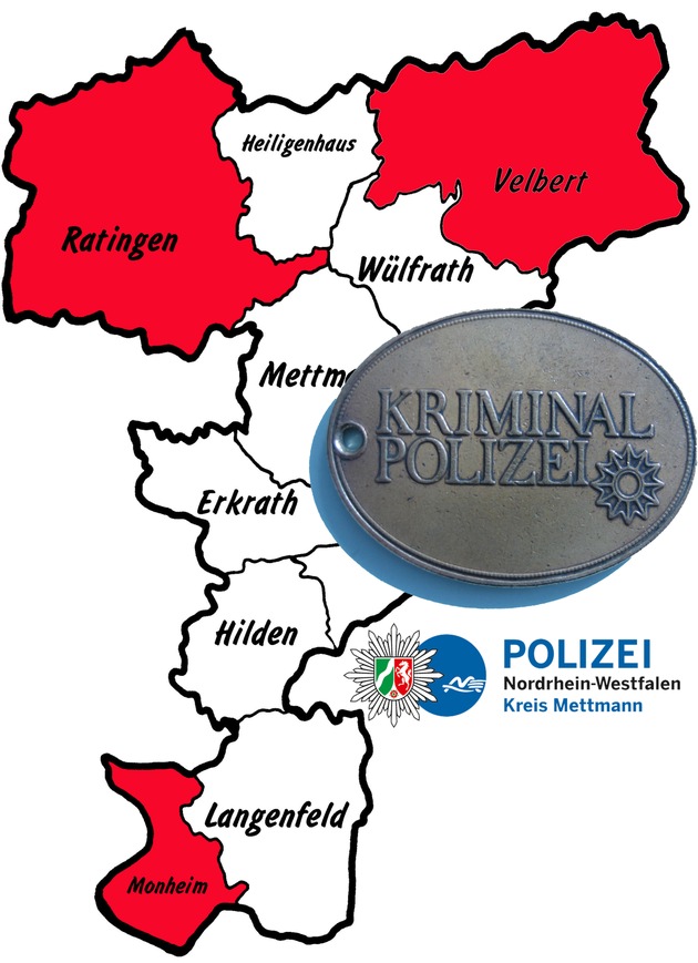 POL-ME: Einbrüche aus dem Kreisgebiet - Velbert / Ratingen / Monheim - 2102127