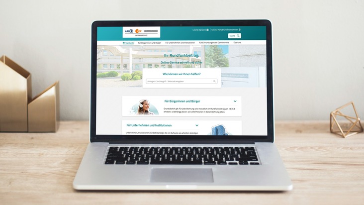 Beitragsservice mit überarbeitetem Internetauftritt - Bessere Voraussetzungen für die Weiterentwicklung der Online-Services