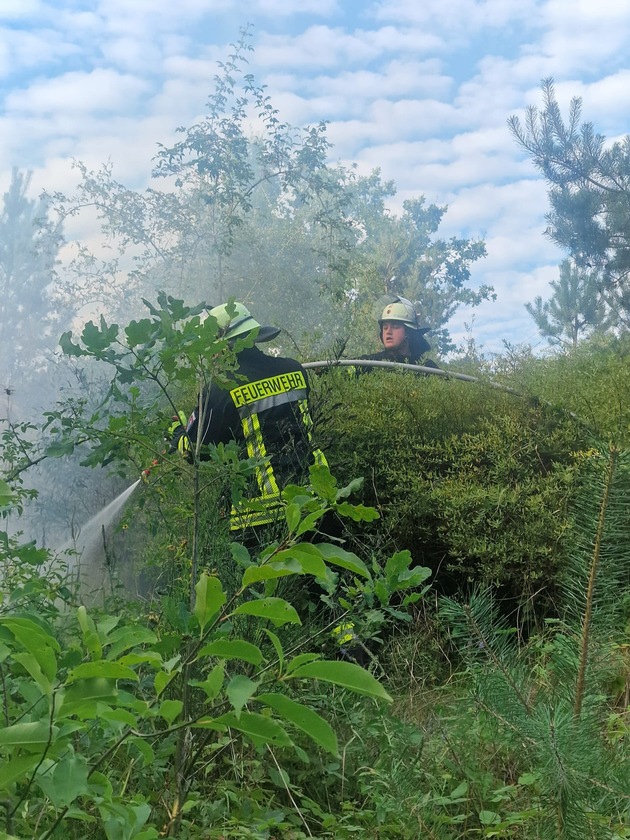 FW Celle: Zwei Vegetationsbrände in der Witzlebenstraße