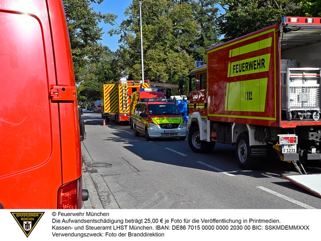 FW-M: Explosionen in Wohnhaus (Lerchenau)