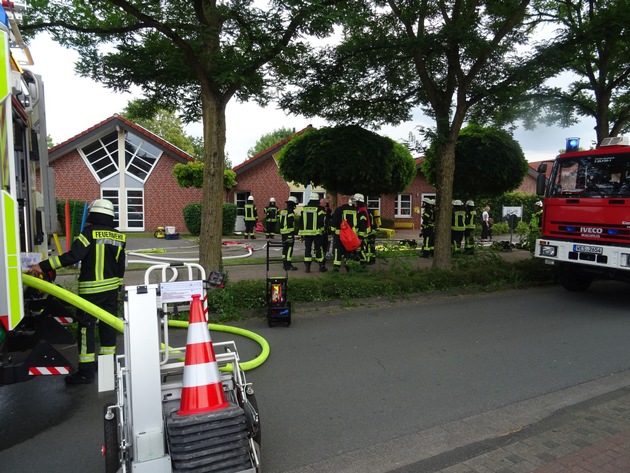 FW Sonsbeck: Brand in Kindertagesstätte - Alle Kinder und Erwachsenen unverletzt