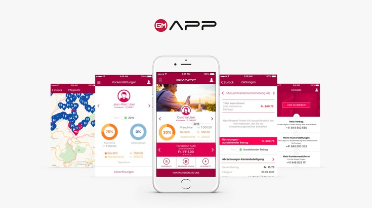 Noch näher zum Kunden: die Groupe Mutuel erweitert ihr digitales Angebot / Neue Mobile-App und Online-Plattform