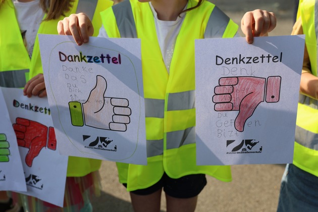POL-RE: Dorsten: Dank- und Denkzettel für einen sicheren Schulweg