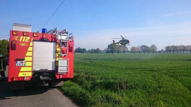 FW-WRN: Verkehrsunfall geht glimpflich aus