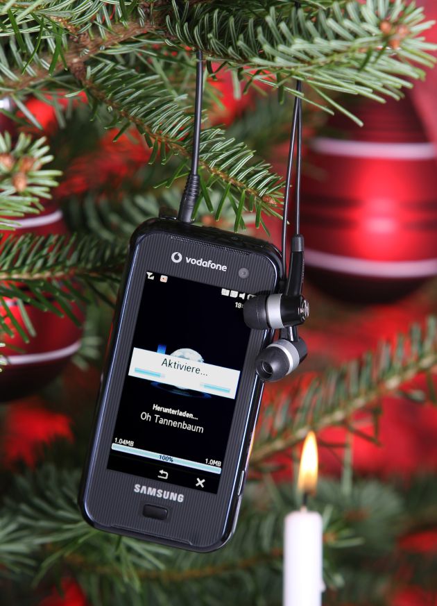 Das Qbowl von Samsung exklusiv bei Vodafone: das elegante Internet- und E-Mail Handy für Weihnachten