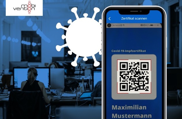 mobivention GmbH: mobivention: Launch der Corona 3G-Regel App für Arbeitgeber / Bundestag beschließt 3G-Regel am Arbeitsplatz - mobivention stellt App dazu bereit