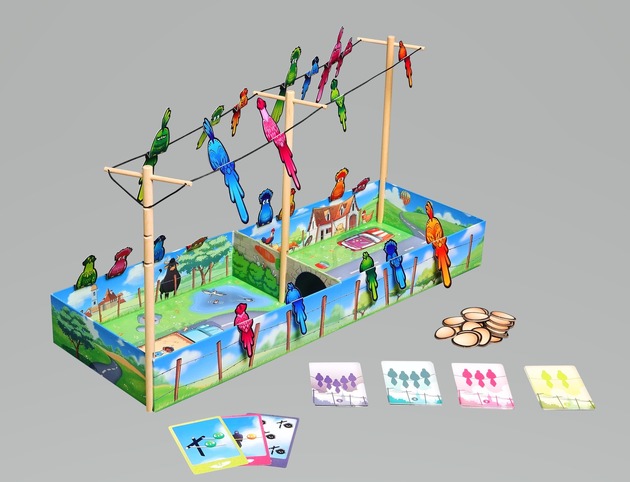 Federflink: Sind schon alle Vögel da? Vogelwildes Kinderspiel von Piatnik