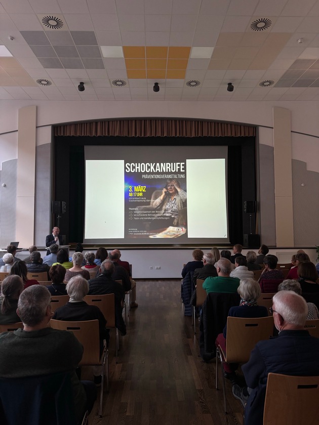 POL-PDTR: Pr&auml;ventionsveranstaltung "Schockanrufe" Betrugsarten, Warnsignale und wie sich sch&uuml;tzen