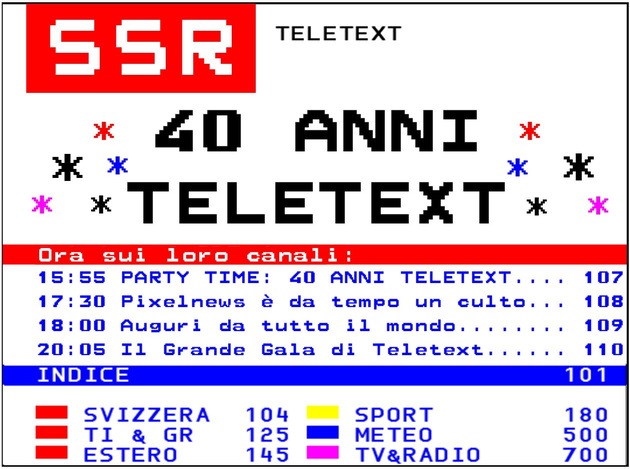 Il Teletext compie 40 anni
