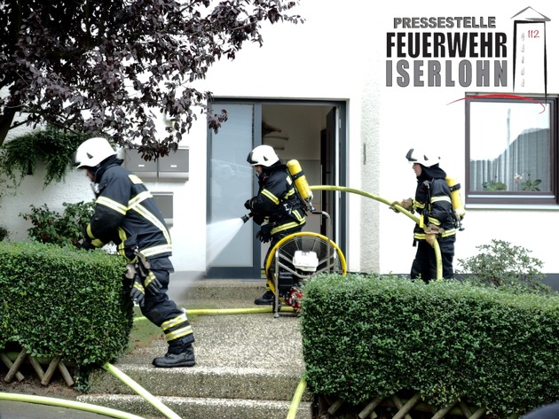 FW-MK: Kellerbrand in Mehrfamilienhaus