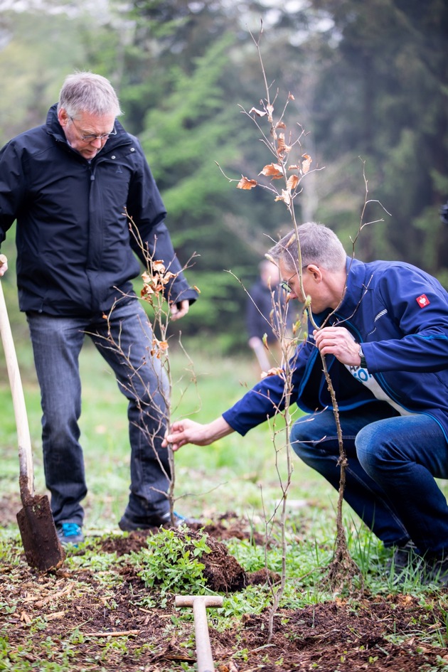 6000 Bäume in Ratingen gepflanzt - Ingenieurkammer-Bau NRW sieht Aufforstungsprojekt als Generationenvertrag
