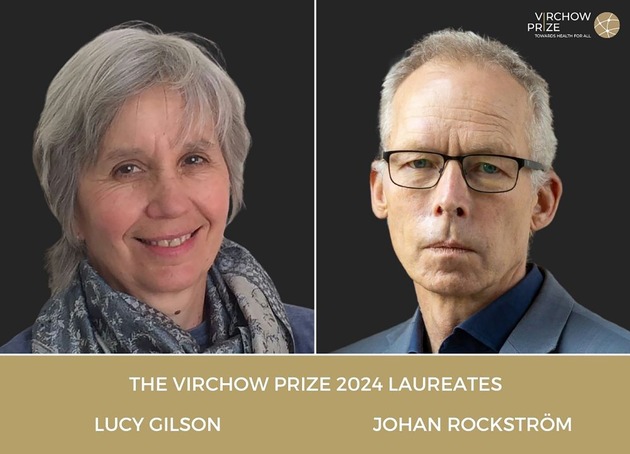 Lucy Gilson and Johan Rockström awarded the Virchow Prize 2024