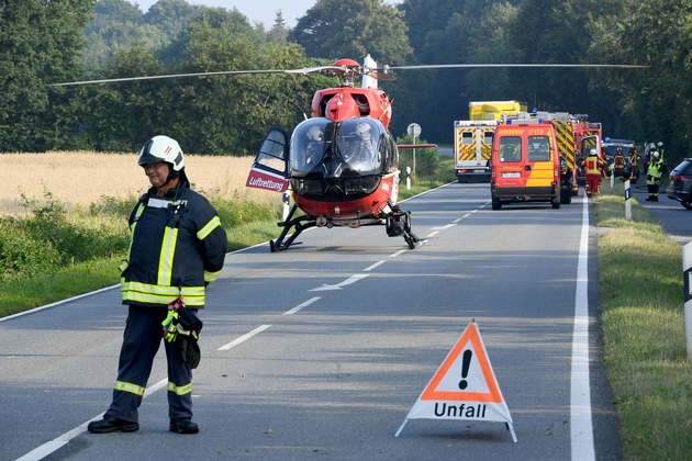 FW-RD: Ein Toter nach Frontalzusammenstoß bei Eisendorf