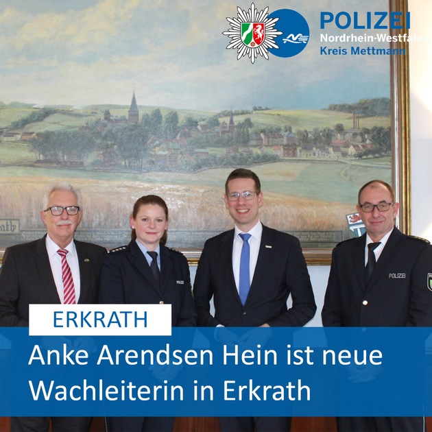 POL-ME: Anke Arendsen Hein ist die neue Wachleiterin der Erkrather Polizeiwache - Erkrath - 2301075