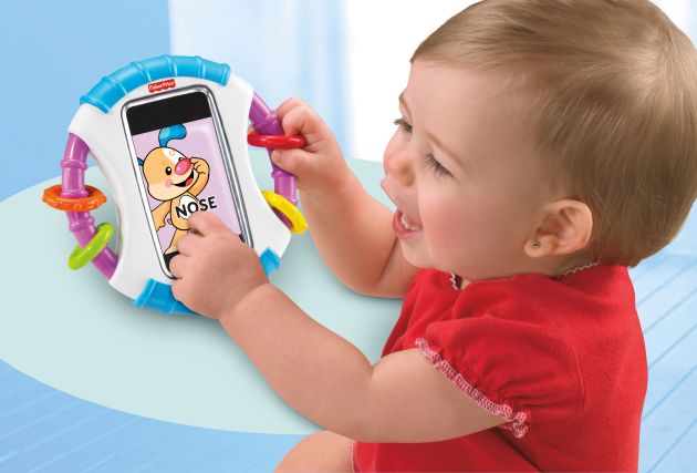 Der neue iPhone® und iPod touch® Halter von Fisher-Price® lässt Kleinkinder spielerisch und sicher die Welt der Erwachsenen entdecken (mit Bild)