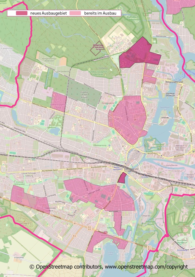 Korrigierte Version: Telekom erweitert Glasfaserausbau in Berlin Spandau und Hakenfelde