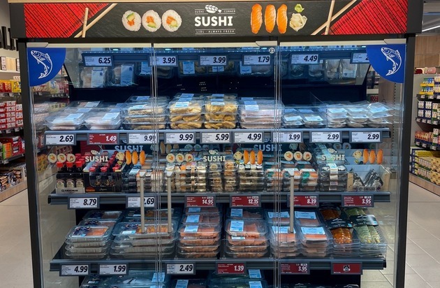 LIDL Schweiz: Lidl Schweiz bringt den Sushi-Corner in die Filialen / Neues Konzept in 40 ausgewählten Filialen
