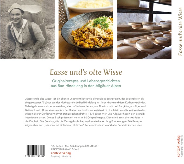 Medieneinladung: Bad Hindelang gibt am 04. August neues Kochbuch heraus - Einheimische servieren Originalrezepte und Lebensgeschichten