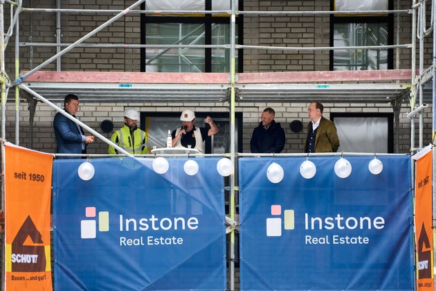 Instone feiert Richtfest für „Urban.Isle“: 210 neue Wohnungen für Hamburg-Rothenburgsort