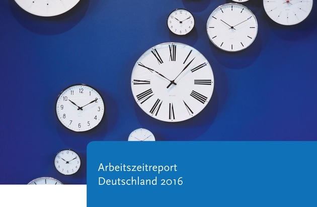 BAuA-Arbeitszeitreport 2016: Flexibilisierung durchdringt Arbeitszeitrealität in Deutschland / Zusammenhang zwischen Arbeitszeit, Gesundheit und Wohlbefinden