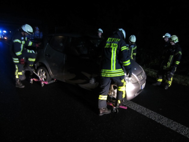 FW-MH: A 40: Verkehrsunfall mit einer verletzten Person #fwmh