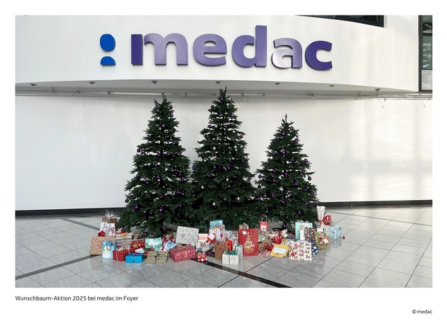medac Pressemitteilung:medac erf&uuml;llt Herzensw&uuml;nsche zur Weihnachtszeit
