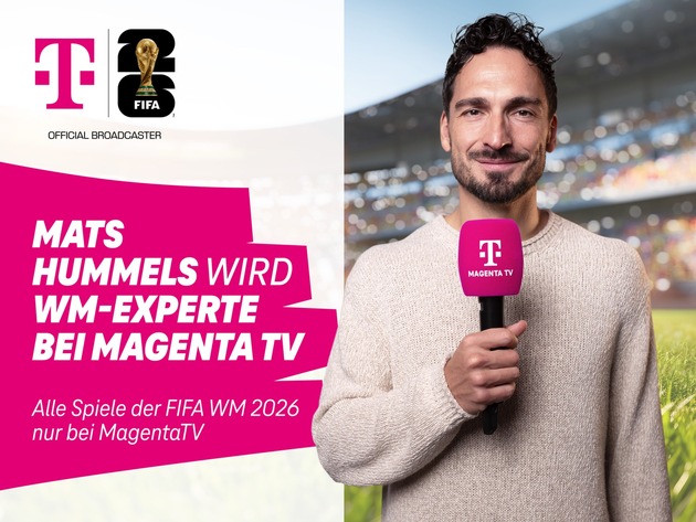 Noch ein Weltmeister für MagentaTV: Mats Hummels wird auch WM-Experte