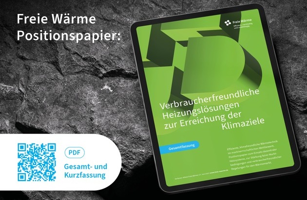 Allianz Freie Wärme: Positionspapier: Klimaneutrale Wärmeversorgung zukunftsfähig und bürgernah gestalten / Bundesregierung plant Überarbeitung der KWP und AVBFernwärmeV