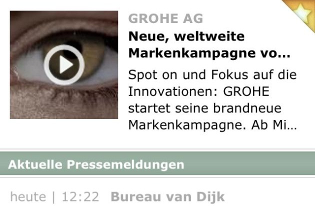 news aktuell GmbH: Unternehmensinformationen jetzt noch einfacher abonnieren mit der neuen App-Version von Presseportal.de (BILD)