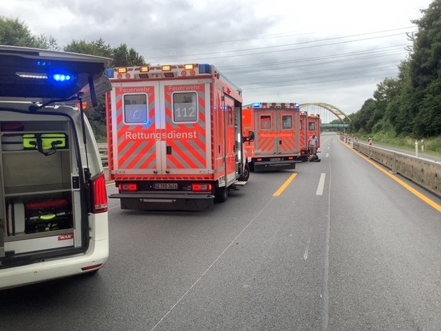 FW-GE: Verkehrsunfall auf BAB2